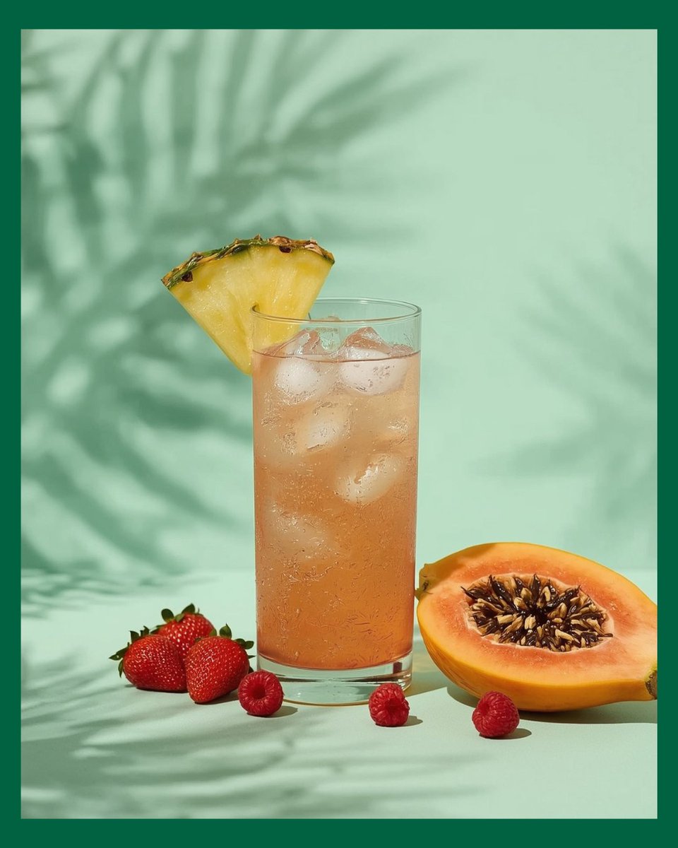 cafes_salzillo's tweet image. Refresca tu día con nuestro Té Verde Estrella del Trópico en versión ice tea. 🧊
Rico en antioxidantes y con un sabor intenso tropical 🏝️, es perfecto para hidratarte de forma saludable en verano.
¡Delicioso para tomar a cualquier hora del día!