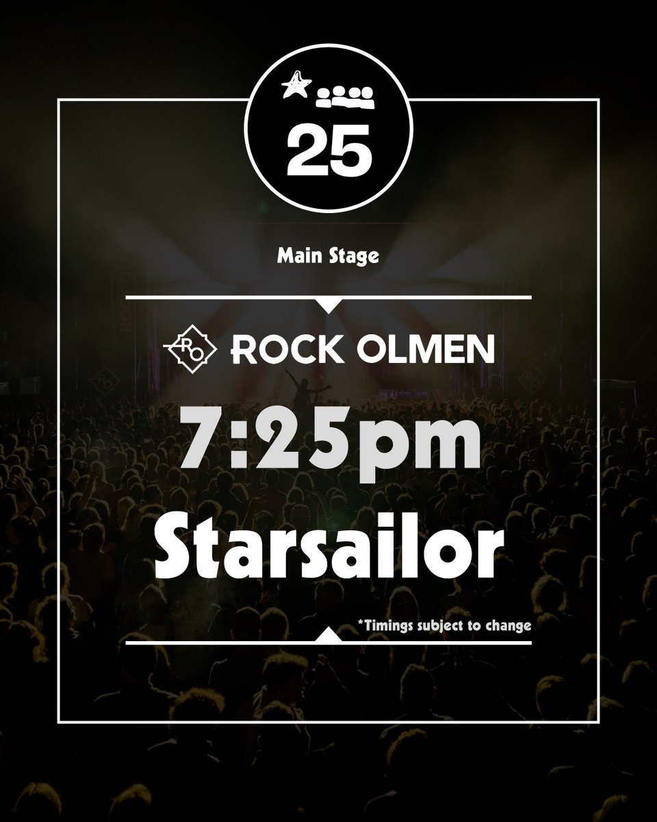We’re counting down the hours until our first gig in Belgium of 2025 🙌🏻

#25YearsOfStarsailor