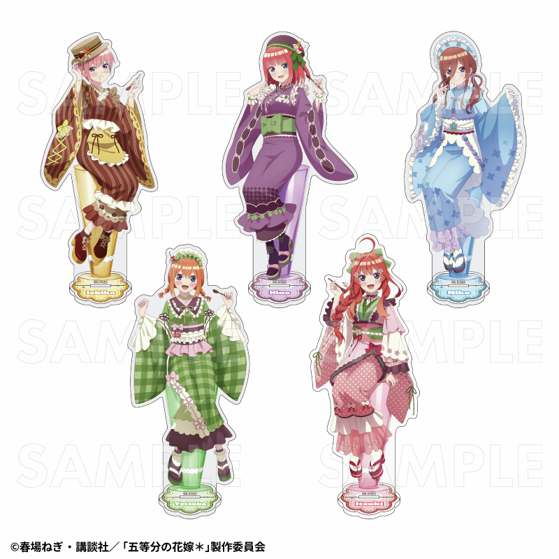 storeinfo_TEAM's tweet image. \予約受付中/
【2025年9月発売】
TVスペシャルアニメ『五等分の花嫁*』和パフェドレスver.
『アクリルスタンド(全5種)』
『2連アクリルキーホルダー(全5種)』
▼ご予約はこちら▼
team-ec.jp/hanayome
#五等分の花嫁
#ティームストア