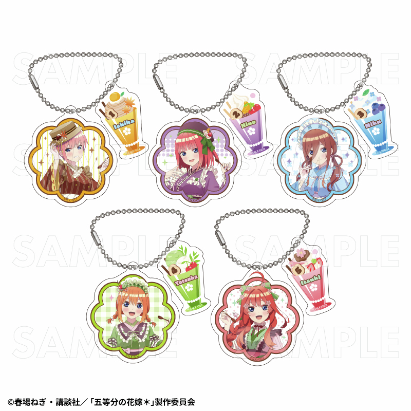 storeinfo_TEAM's tweet image. \予約受付中/
【2025年9月発売】
TVスペシャルアニメ『五等分の花嫁*』和パフェドレスver.
『アクリルスタンド(全5種)』
『2連アクリルキーホルダー(全5種)』
▼ご予約はこちら▼
team-ec.jp/hanayome
#五等分の花嫁
#ティームストア
