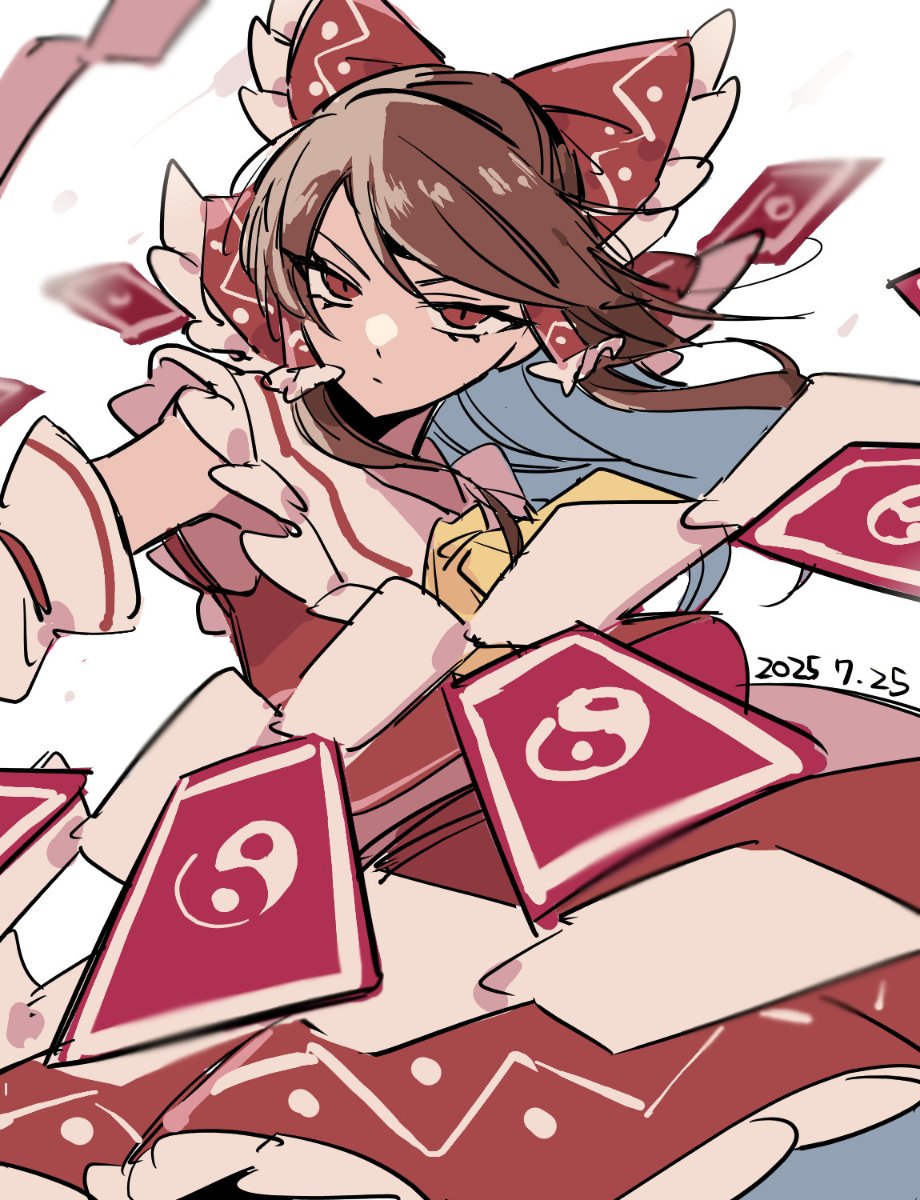 rizometa28's tweet image. 霊夢
#イラスト　#東方Project