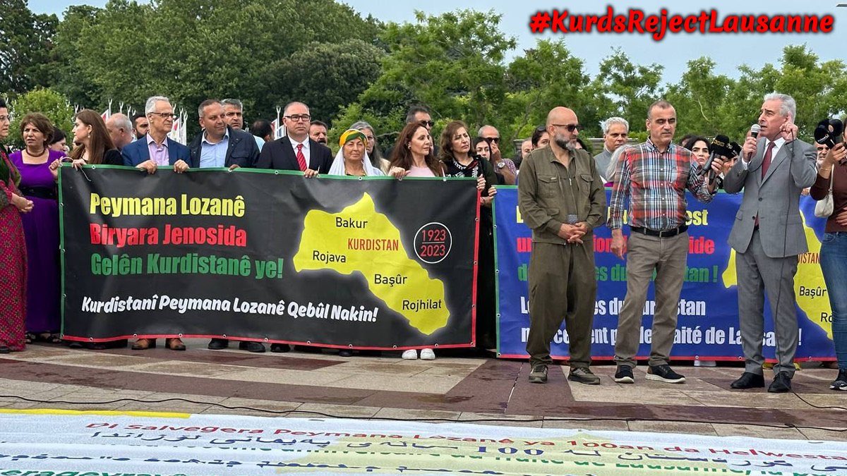 _Civak_saz1's tweet image. Lozan, sadece bir tarihî metin değil, bir inkâr sisteminin anayasasıydı.
Kürt halkı bu sistemin tüm acılarını yaşadı ama hiçbir zaman teslim olmadı.
Şimdi halkların barış içinde ortak yaşamı için yeni bir Lozan gereklidir.
#KurdsRejectLausanne