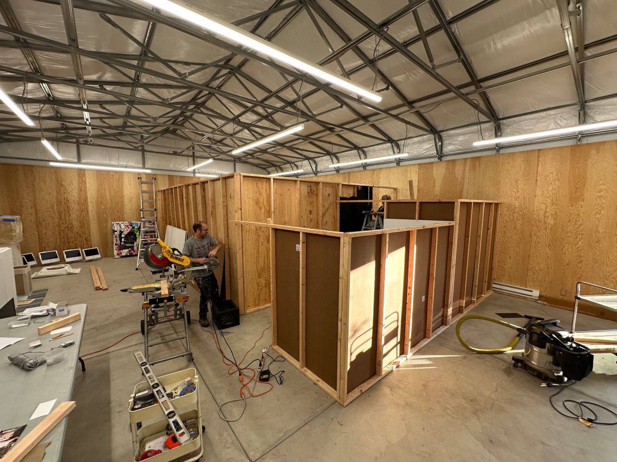 I’m at the gallery. I’m at the construction site.  I’m at the combination gallery and construction site.