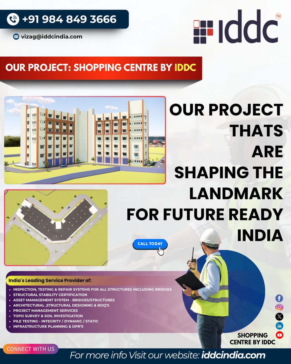 iddcengineers's tweet image. At IDDC Engineers, we don’t just build projects we design future ready landmarks.

📞 Contact Us: +91 984 849 3666

#IDDCEngineers #FutureReadyIndia #EngineeringInnovation #SustainableDesign