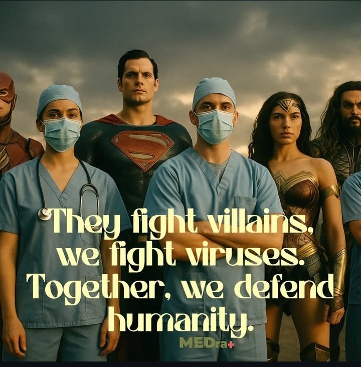 Medratsociety's tweet image. We are the HEROES without cape!
#savinghumanity #medratmindset #medratsociety #medrattribe #healthcarehumans