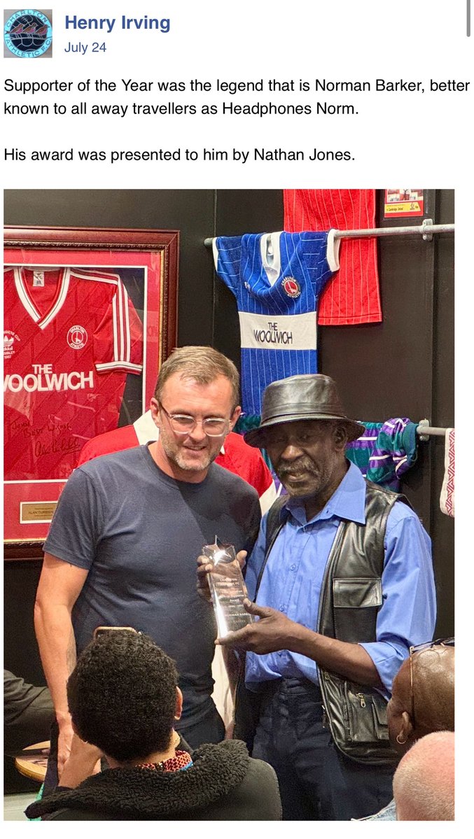 LouisMend's tweet image. Via @BenHayes77 on CL - great to see Headphones Norm won Supporter of the Year 👏🏻
#cafc