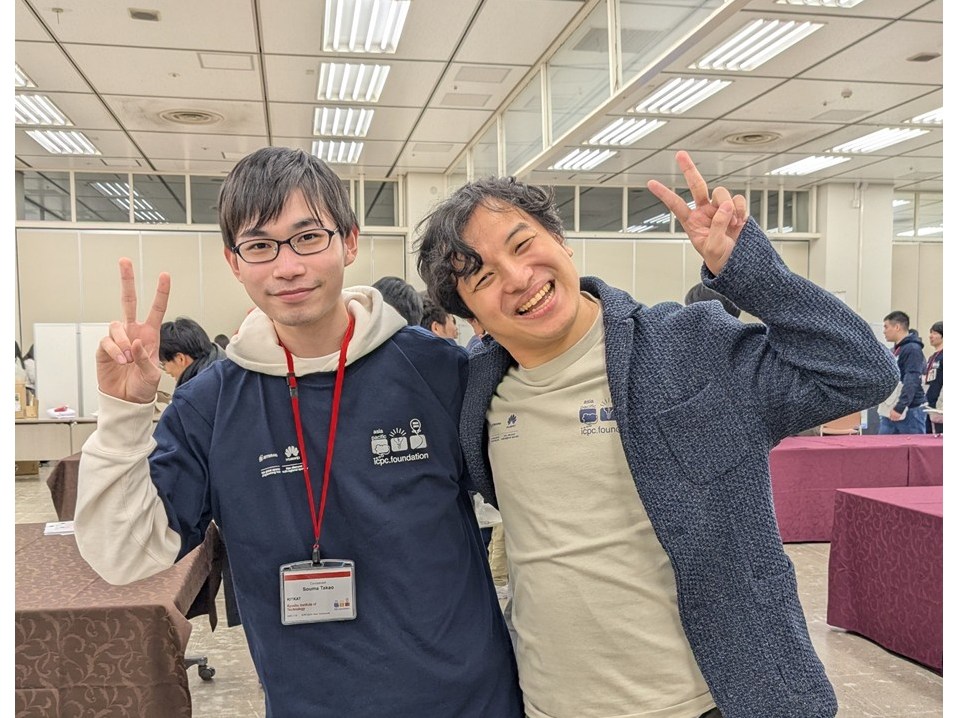 kyutech's tweet image. 【受賞】
本学学生がAWTF2025 Heuristic部門のファイナリストに選ばれました

🟡詳しくはこちらをご覧ください
kyutech.ac.jp/whats-new/topi…

＃九工大
＃情報工学府
#awtf2025 
＃受賞
＃おめでとう