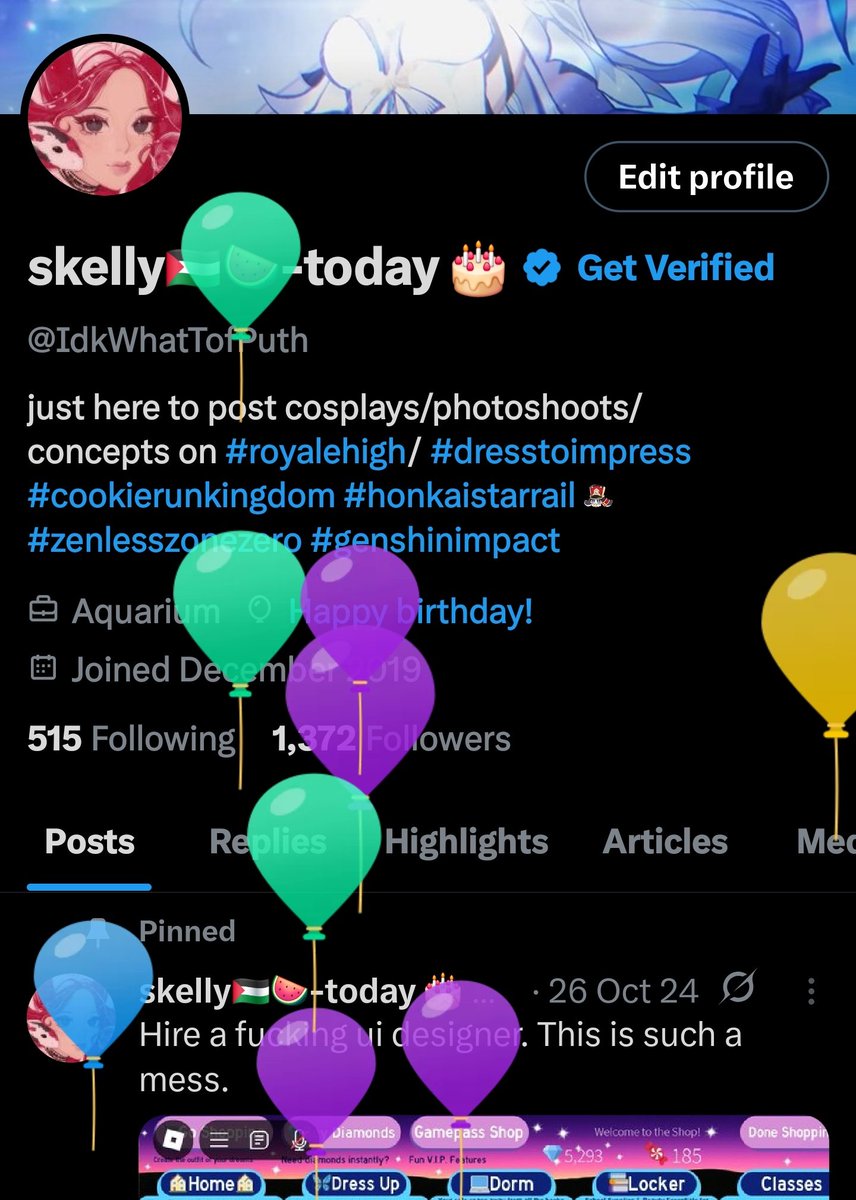 IdkWhatTofPuth's tweet image. Happy birthday to me 🐠