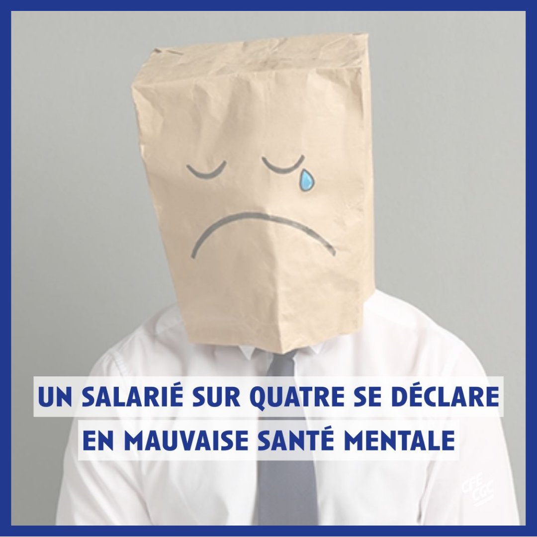 Selon une étude de l’Association de gestion du fonds pour l’insertion des personnes handicapées (Agefiph) publiée le 23 avril dernier, 25 % des salariés français considèrent être en mauvaise santé mentale.....

urlr.me/sXaBhm