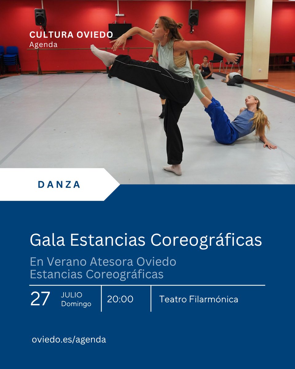 aytoviedo's tweet image. Citas de @culturaoviedo para este fin de semana:
📆SÁBADO/ Espectáculo Pilots circo itinerante
🕜20h 📌Salid Pza Escandalera
📆DOMINGO/ Gala final Estancias Coreográficas
📌Filarmónica 🕜20h
🎟️Entrada libre
oviedo.es/verano2025
#EnVeranoAtesoraOviedo
#Oviedo2031