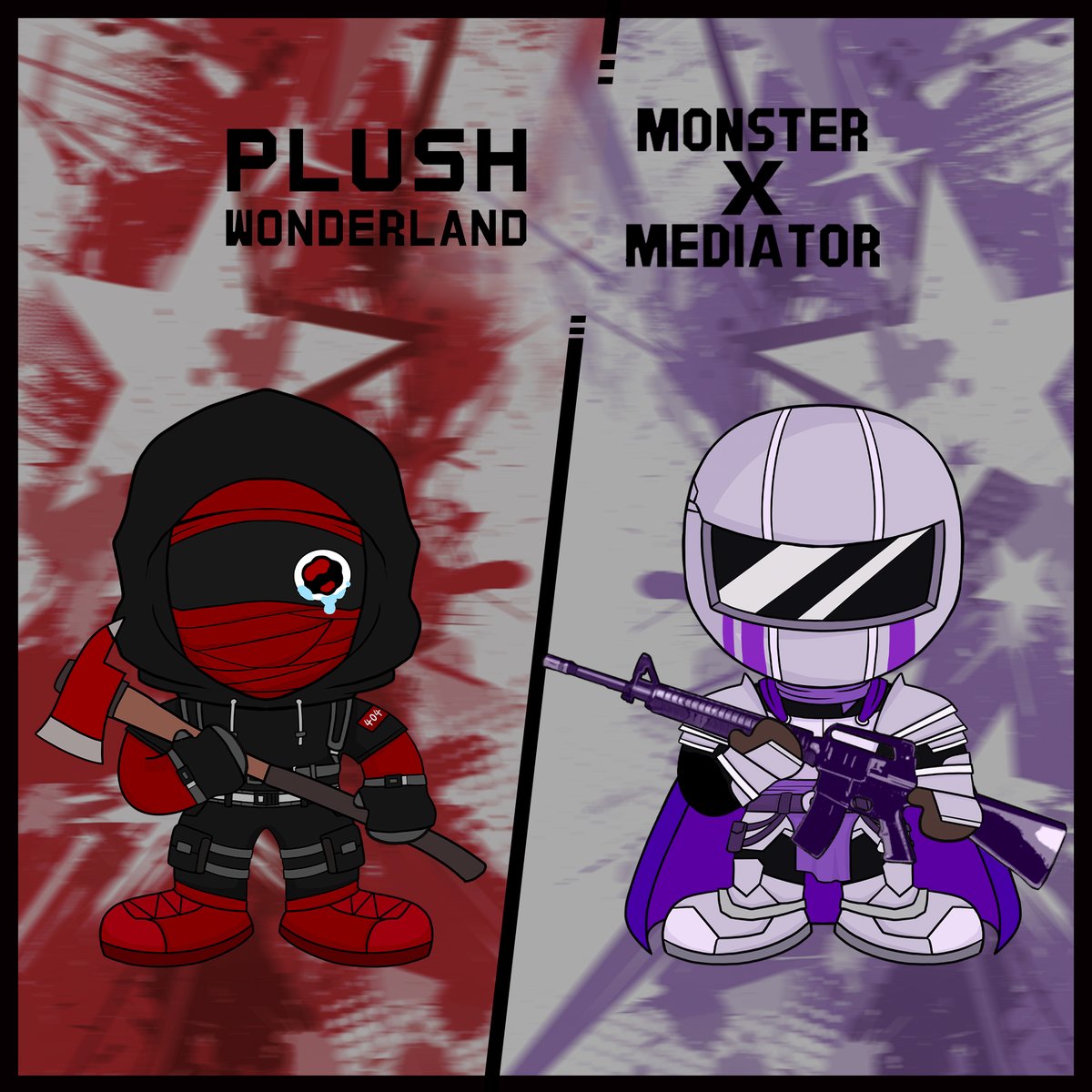 Welcome, partner. Say hi to your monster crew!👋
👾Big thanks to <a href="/HeadLocker_/">HeadLocker👹</a> for the epic support!👾

Visit the official site NOW—Pick your room and begin your reign!
Launch Time: 2:00 AM PT, July 25, 2025
#monsterxmediator #mxm #nauseaxe_404 #sirknight #plush #plushwonderland