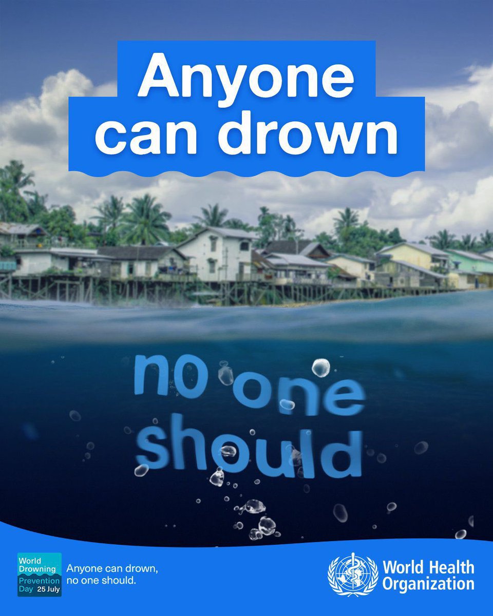 Tedros Adhanom Ghebreyesus (@drtedros) on Twitter photo Every year, hundreds of thousands of lives are lost to #drowning.
Most of these are preventable deaths, often of children and young people in low- and middle-income countries.
<a href="/WHO/">World Health Organization (WHO)</a> is supporting countries, communities and parents to take low-cost, evidence-based measures to Every year, hundreds of thousands of lives are lost to #drowning.
Most of these are preventable deaths, often of children and young people in low- and middle-income countries.
<a href="/WHO/">World Health Organization (WHO)</a> is supporting countries, communities and parents to take low-cost, evidence-based measures to