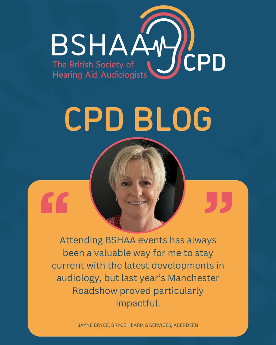 CPD BLOG - JAYNE BRYCE, BSHAA BOARD DIRECTOR!

BSHAA Board Director <a href="/JayneBryce/">Jayne Bryce</a>  shares how attending last year’s BSHAA Manchester Roadshow helped her clinical practice and changed a client’s life.

Read the full story here: lnkd.in/e3je5-tS

<a href="/BCIG_UK/">BCIG</a> 

#BSHAA #CIReferral