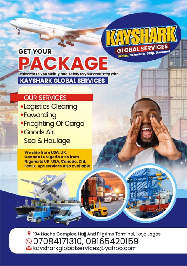 walincoco's tweet image. ame hustle 👇
. Sea Freight
.Air freight
.Clearing and forwarding
.Dhl ,Ups ,FedEx customs clearing
.USA ,Uk ,Canada address available for Gadget pick up
.Freighting from USA🇺🇸,Canada ,Uk ,china,UAE and the globe to Nigeria
wa.me/2347084171310