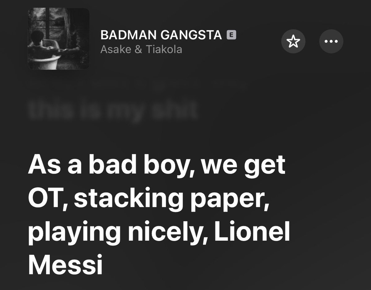 Edmaster1234's tweet image. Asake wan caption Lionel Messi attention with barss.