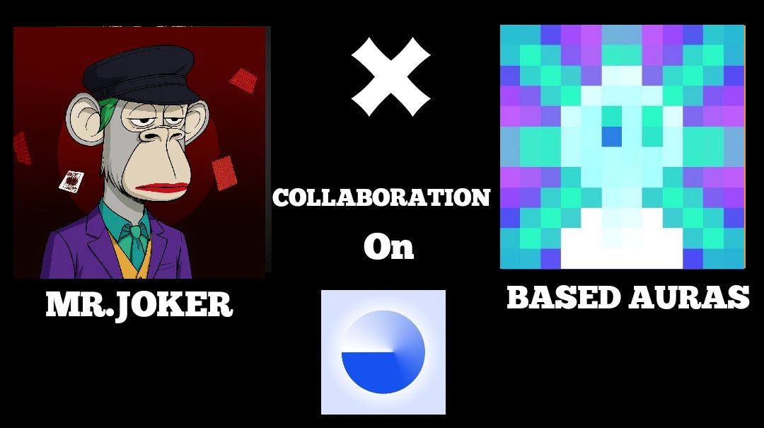 JOKER_WL (@joker__nfts) on Twitter photo 🎉We are pleased to cooperate with <a href="/basedauras/">based Auras | auras.base.eth</a>
🎁-We offer 10 GTD
and 10 GTD on Tg t.me/joker_mint
✅ To Enter
🚨Follow: <a href="/basedauras/">based Auras | auras.base.eth</a> & <a href="/AWAD_KYH/">Awad🦍</a> @Joker__NFTs
🚨like ,Rt ,and Tag 2 friends
🚨Drop your #Base wallet
#Giveaway #NFTs #FreeNFT #Mint 🎉We are pleased to cooperate with <a href="/basedauras/">based Auras | auras.base.eth</a>
🎁-We offer 10 GTD
and 10 GTD on Tg t.me/joker_mint
✅ To Enter
🚨Follow: <a href="/basedauras/">based Auras | auras.base.eth</a> & <a href="/AWAD_KYH/">Awad🦍</a> @Joker__NFTs
🚨like ,Rt ,and Tag 2 friends
🚨Drop your #Base wallet
#Giveaway #NFTs #FreeNFT #Mint