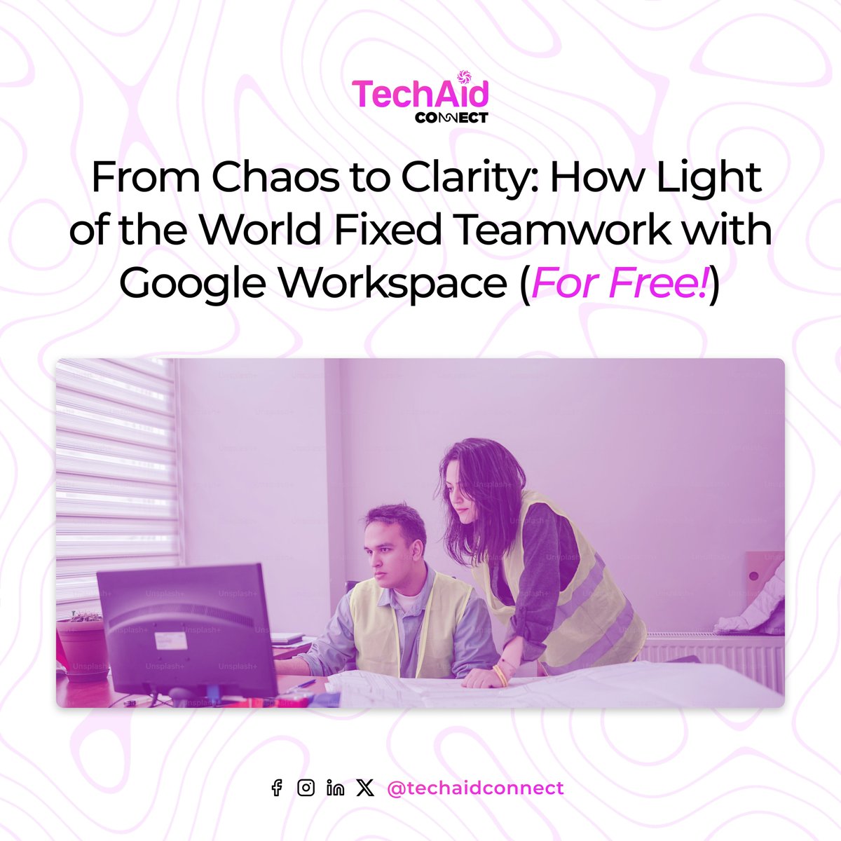 TechAidConnect's tweet image. They were drowning in missed emails, lost files, and scheduling nightmares. Then they discovered Google Workspace. For FREE. Here’s how it changed everything.
Tag a nonprofit that needs this! Your Turn! Google Workspace is Free for Nonprofits.
#NonprofitTech #WorkSmarter