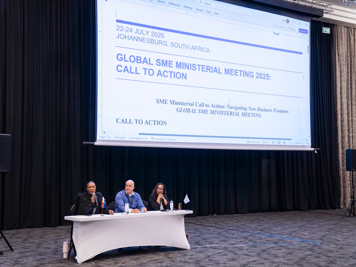 International Trade Centre (ITC) (@itcnews) on Twitter photo Ministers and other heads of delegations of more than 60 countries today endorsed a first-of-its-kind call to action at the closing of the inaugural Global #SMEMinisterial Meeting, hosted by ITC and <a href="/DSBD_SA/">Department of Small Business Development</a>.
Press release: bit.ly/3UtOJJX Ministers and other heads of delegations of more than 60 countries today endorsed a first-of-its-kind call to action at the closing of the inaugural Global #SMEMinisterial Meeting, hosted by ITC and <a href="/DSBD_SA/">Department of Small Business Development</a>.
Press release: bit.ly/3UtOJJX