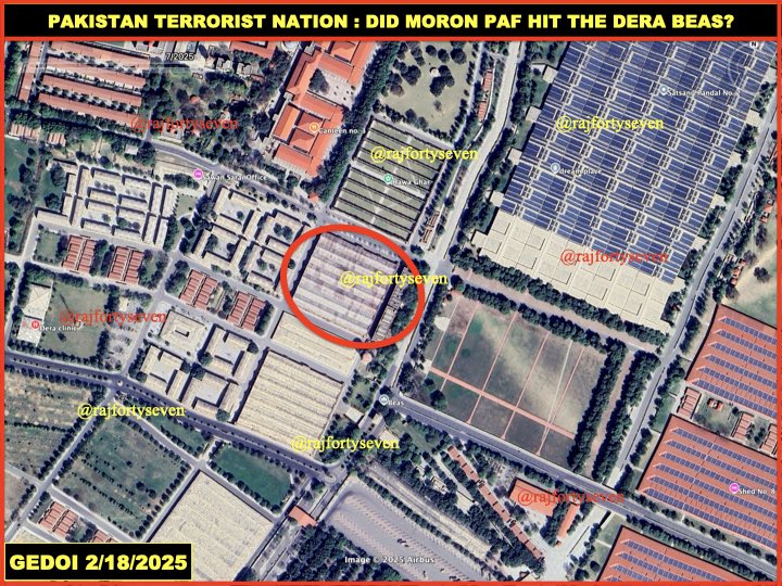 rajfortyseven's tweet image. #Pakistan #TerroristNation hit hard by @IAF_MCC #OpSindoor.
Did moronic #PAF hit #DeraBeas shed?
Naah!
The Satsang shed possibly needed change of CGI sheets.
Work started on or before 06 May.
That’s NOT #BrahMos storage.
#Pakistani handles telling lies.
54/n
#JaiHind🙏🫡🇮🇳