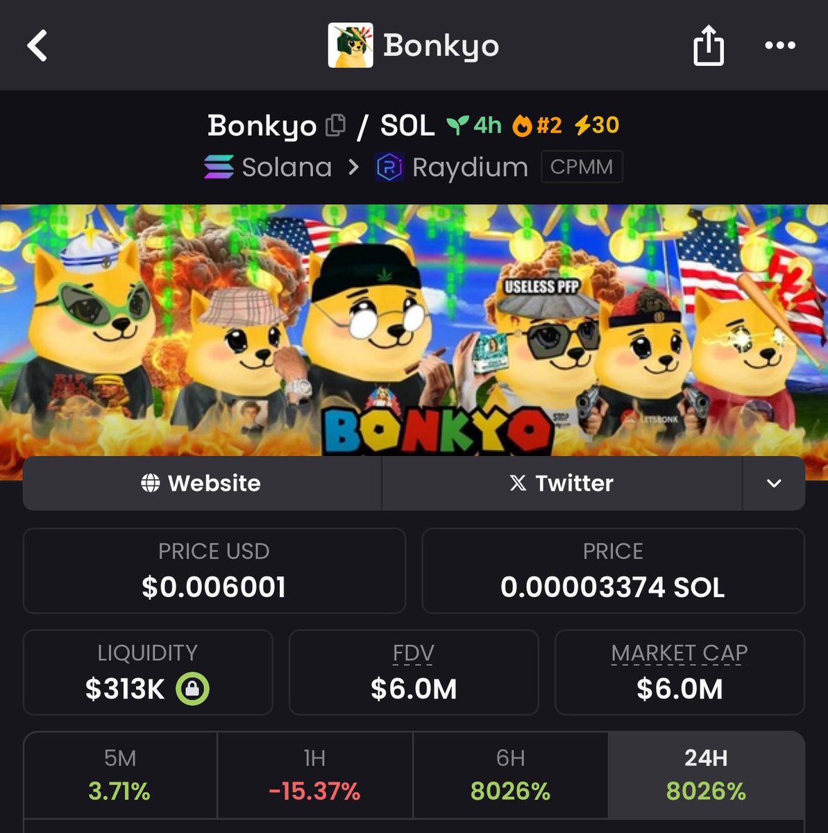 slatticus's tweet image. coin at 6m
nft at 1m
they’re just giving out $bonkyo nfts for free?