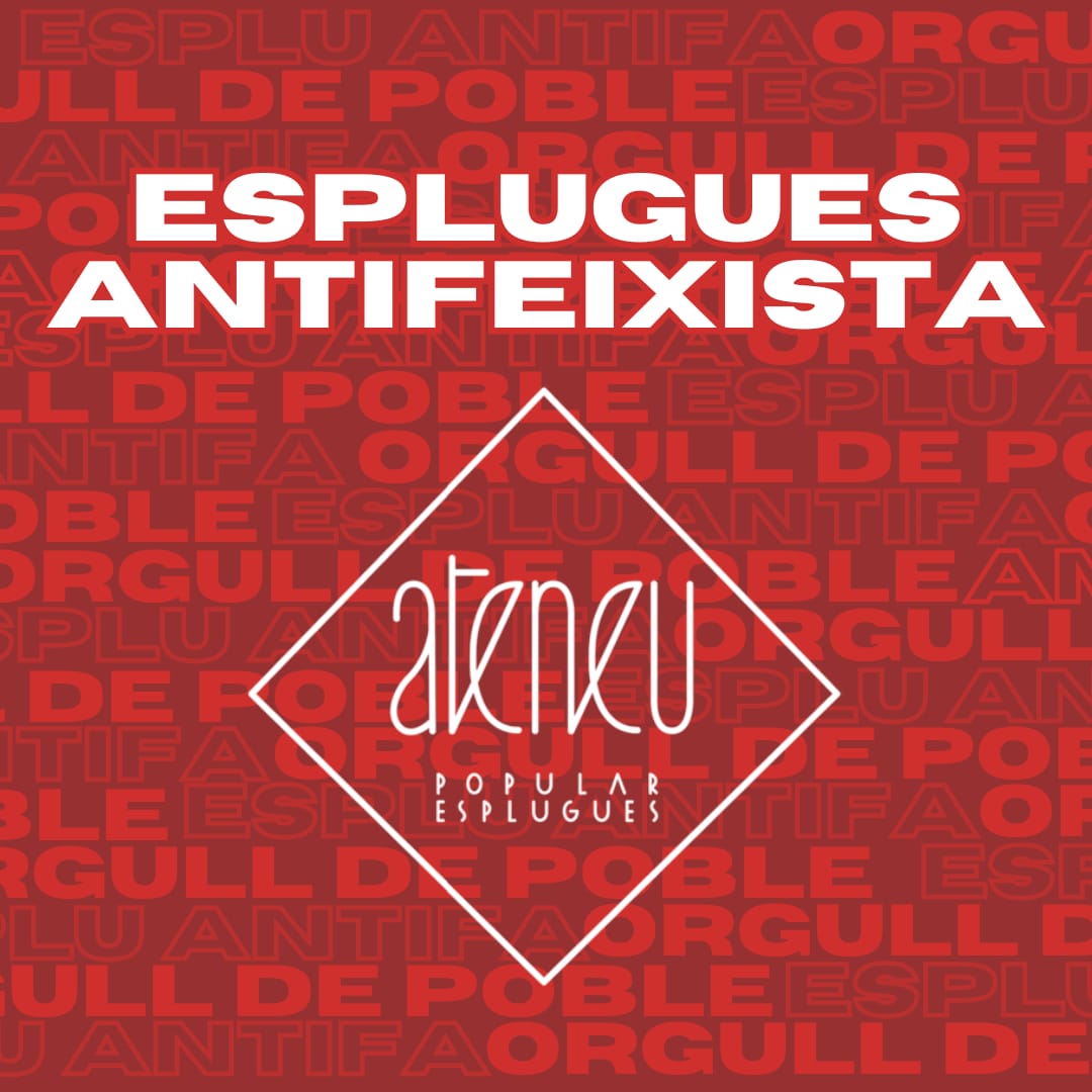 ATAC FEIXISTA A L'ATENEU POPULAR!

Davant el feixisme, nosaltres continuarem construïnt contrapoder i lluitant per la classe treballadora d'Esplugues i dels Països Catalans❤️‍🔥

Prepareu-vos, perquè us les tornarem totes nazis de merda 👊🏽