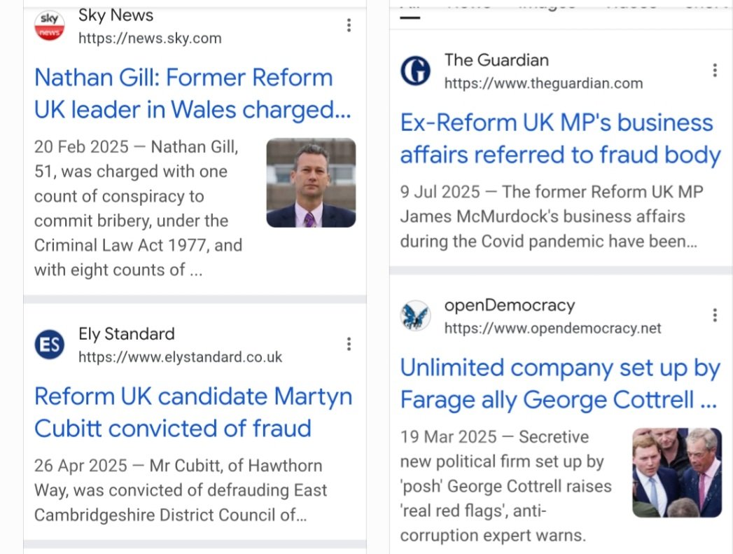 <a href="/reformparty_uk/">Reform UK</a> Yep even politicians are crooked!