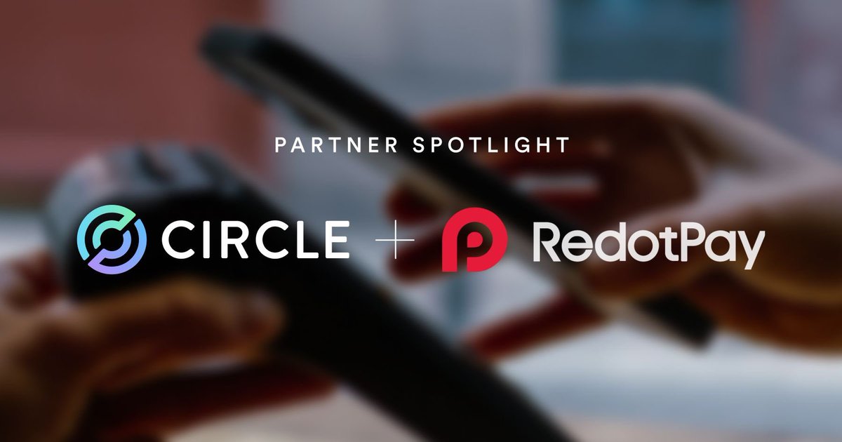 wedmart's tweet photo. RedotPay, one of our first Circle Payments Network partners is making
@USDC usable for everyday spending across more than 130 million merchants in 100 countries.  They are bringing USDC into real-world commerce, from multi-market payouts to in-store payments.  
$crcl https://t.co/JN1Nx8wEeF