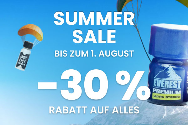 🎉 SUMMER SALE: Nur bis zum 1. August! 🎉

🚨 Profitieren Sie jetzt von 30 % Rabatt auf das gesamte Sortiment, ganz ohne Gutscheincode!

Ein perfekter Moment, um Ihre Favoriten zu sichern 🌈

➡️ euro-poppers.de

#sale #poppers #summer