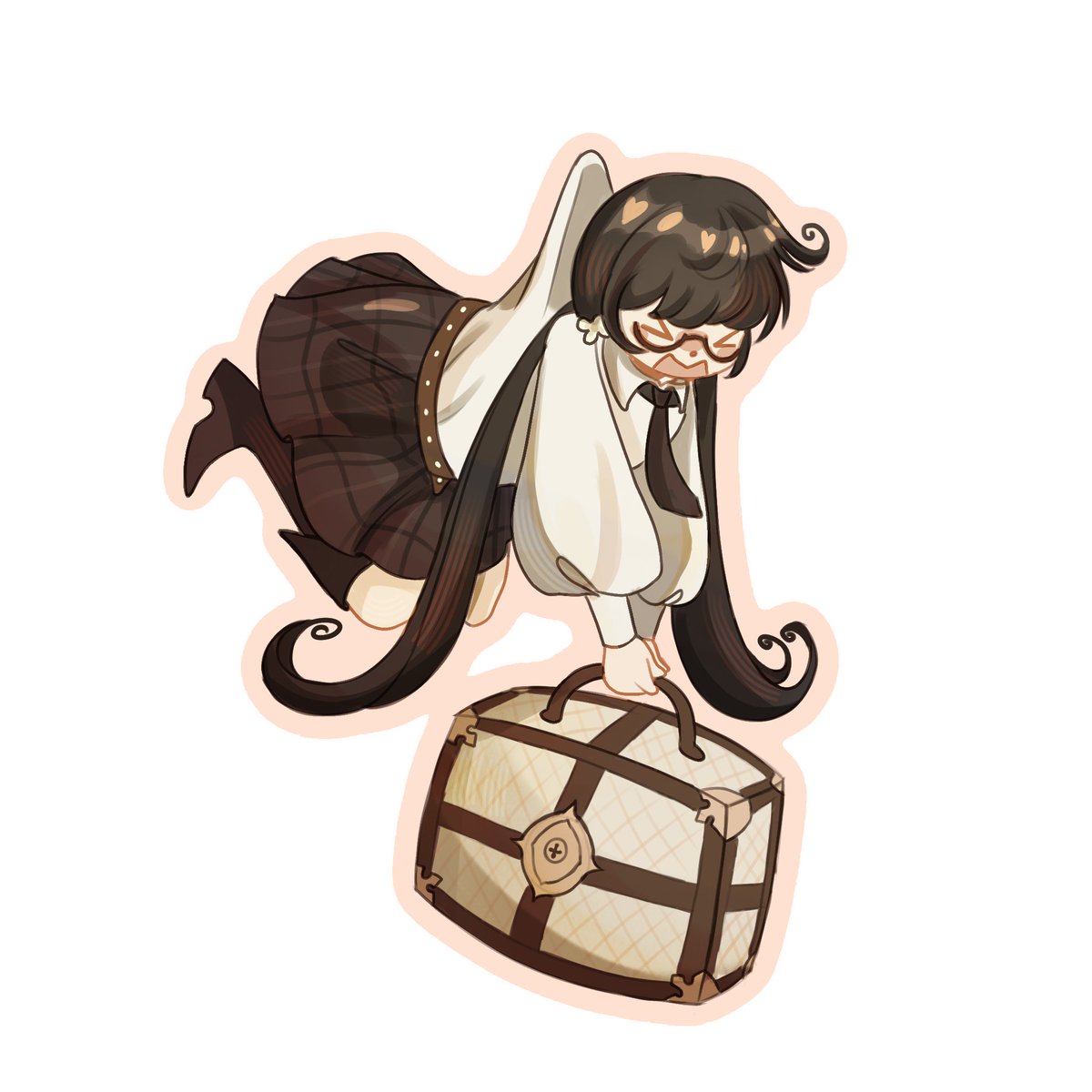 Avossj's tweet image. Posting very old art I never finished, this was supposed to be a keychain