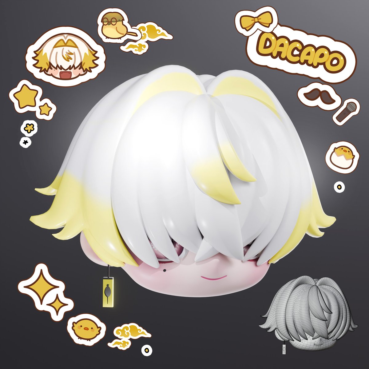 eii_eiz's tweet image. Chibi Dacapo (fanart) นกเด่ก

ขอบคุณสตก.ที่น่ารักจนใจเจ่บจากคุณ @BubbleBlueQwQ ค่ะ😭🙏 โหลดมาใช้ฟินมากกก

#DacapoArt #DacapoARP #orionARP
#3d #รับปั้นโมเดล #รับปั้น3d #อาร์ตทอย #3Dmodel
