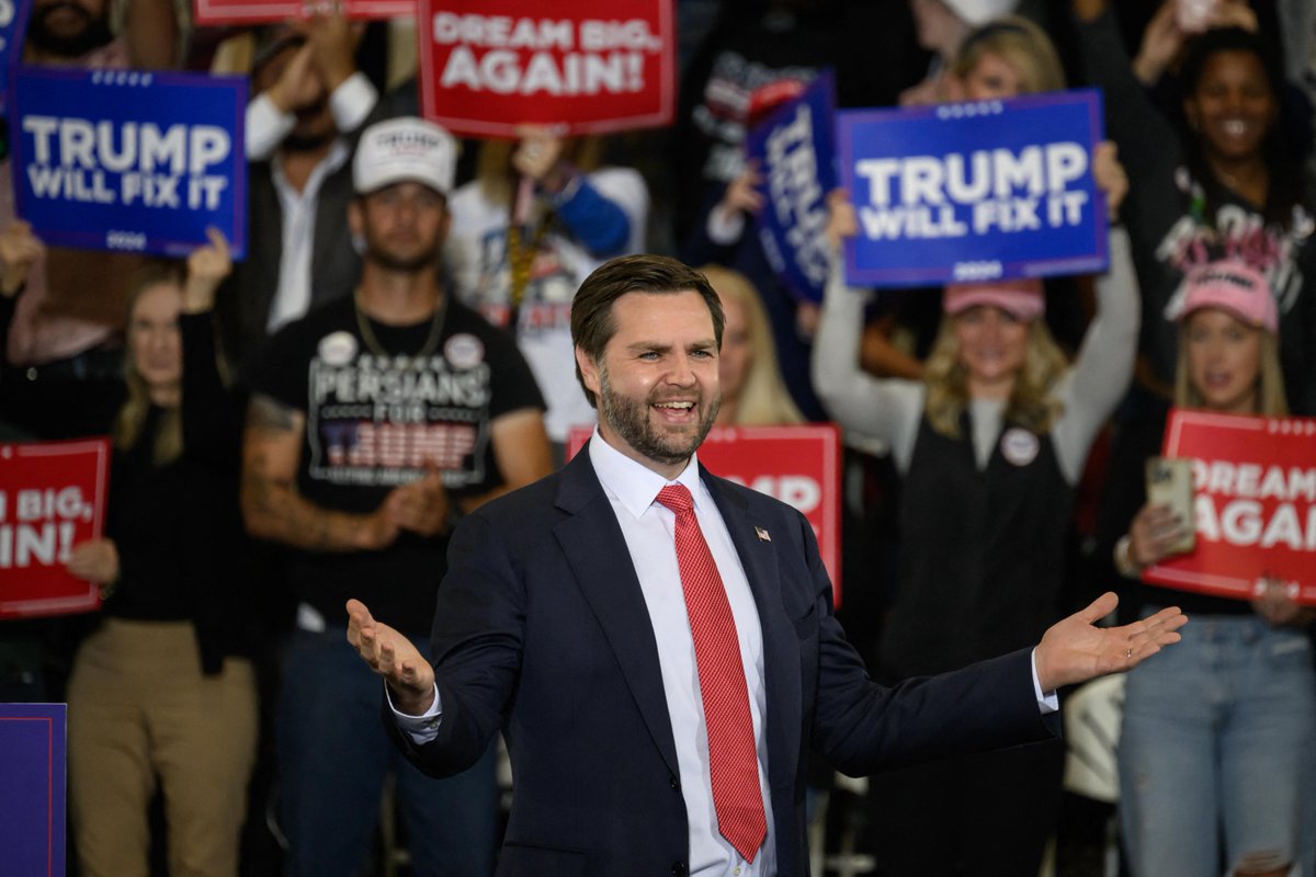 oddschecker's tweet image. JD Vance to win the 2028 US Presidential Election is the most backed politics bet placed this week. 🇺🇸