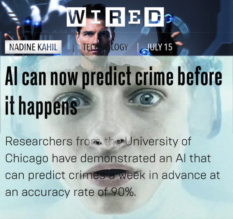 mycoolstoodley's tweet photo. Can AI predict crime before it happens? I don't think so!
Precrime finally tracked down Agatha Lively and the other Precogs chilling on their island hideout.
#PrecogsOnTheRun #RunTomRun @WIRED https://t.co/EaQ0Ax2tBU