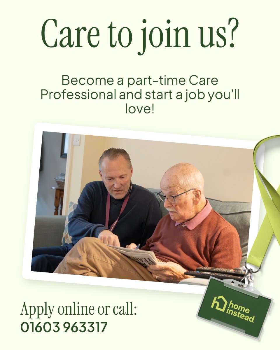 We're hiring! 🌟 If you're looking for a rewarding role supporting older people in our community like Care Professional Darrin, call us today or drop by The Forum between 10am and 1pm to chat with our Recruiter Jody. Join our team!
