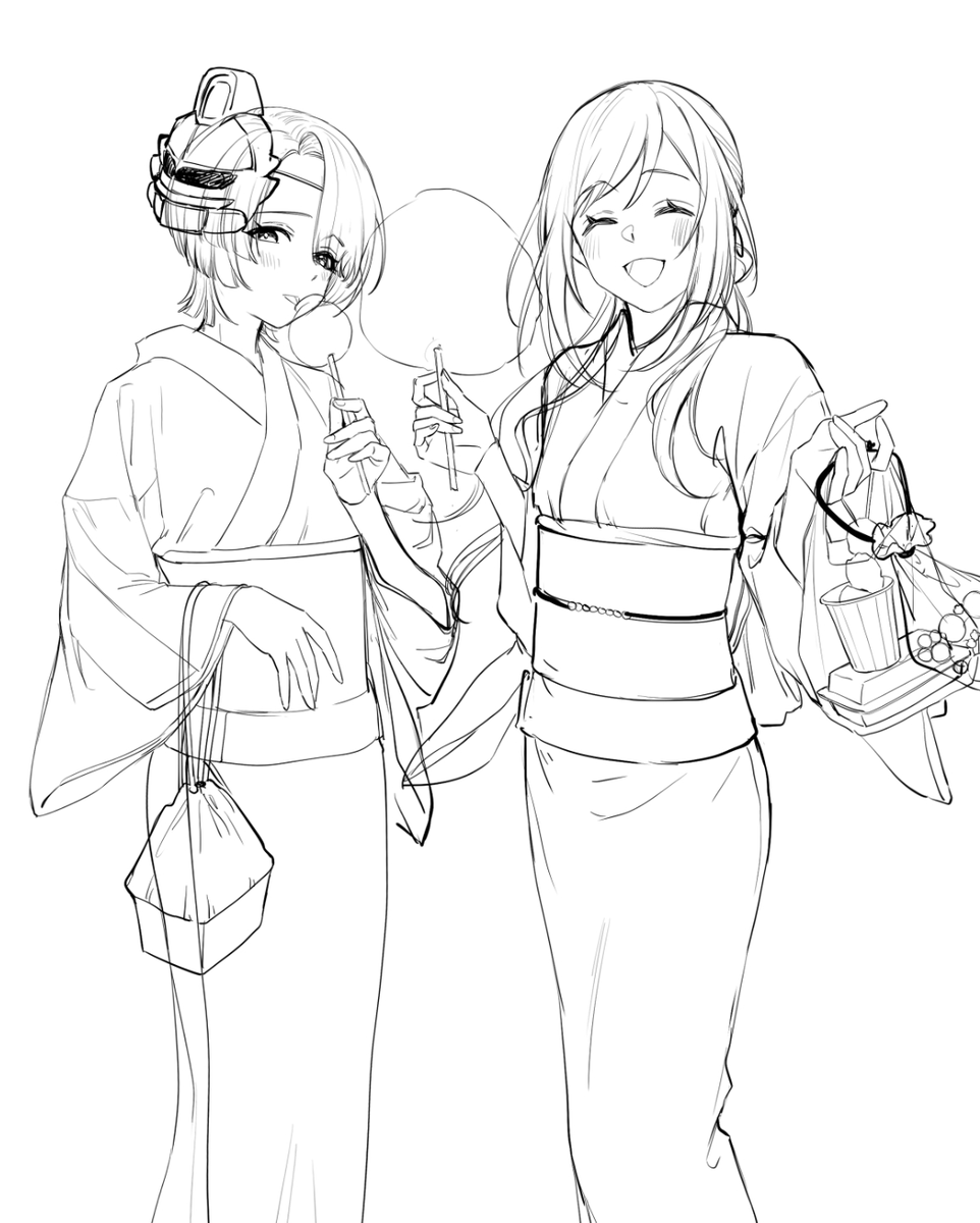 bestring's tweet image. 食べきれないような量を買ってくるひとたち（食べる）
#夏コミwip