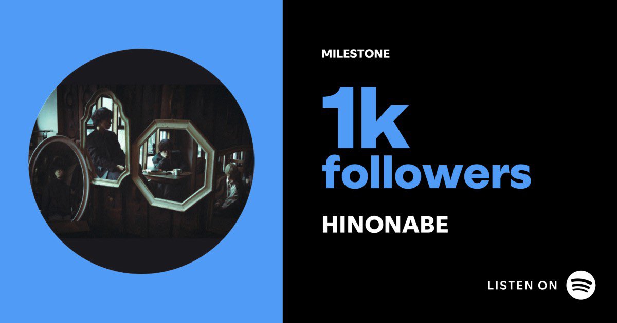 HINONABE (@hino_nabe) on Twitter photo Spotifyのフォロワーが
1,000人突破しました!
いつも聴いてくれている皆さん
ありがとうございます!
これからもHINONABEの
楽曲をたくさん聴いてください!
open.spotify.com/intl-ja/artist…
<a href="/SpotifyJP/">Spotify Japan</a> Spotifyのフォロワーが
1,000人突破しました!
いつも聴いてくれている皆さん
ありがとうございます!
これからもHINONABEの
楽曲をたくさん聴いてください!
open.spotify.com/intl-ja/artist…
<a href="/SpotifyJP/">Spotify Japan</a>