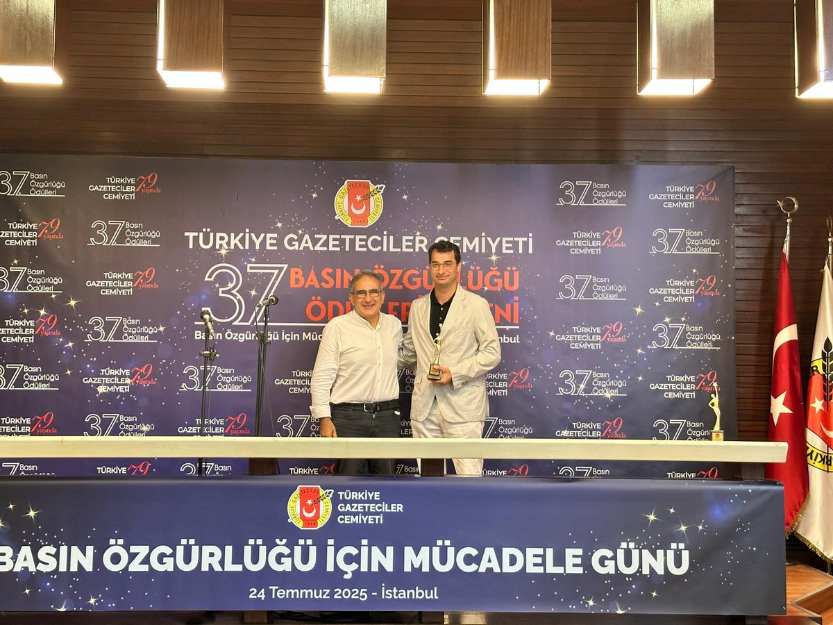 istabip's tweet image. TGC 2025 Basın Özgürlüğü Ödülleri sahiplerini buldu👇
istabip.org.tr/8580-tgc-2025-…