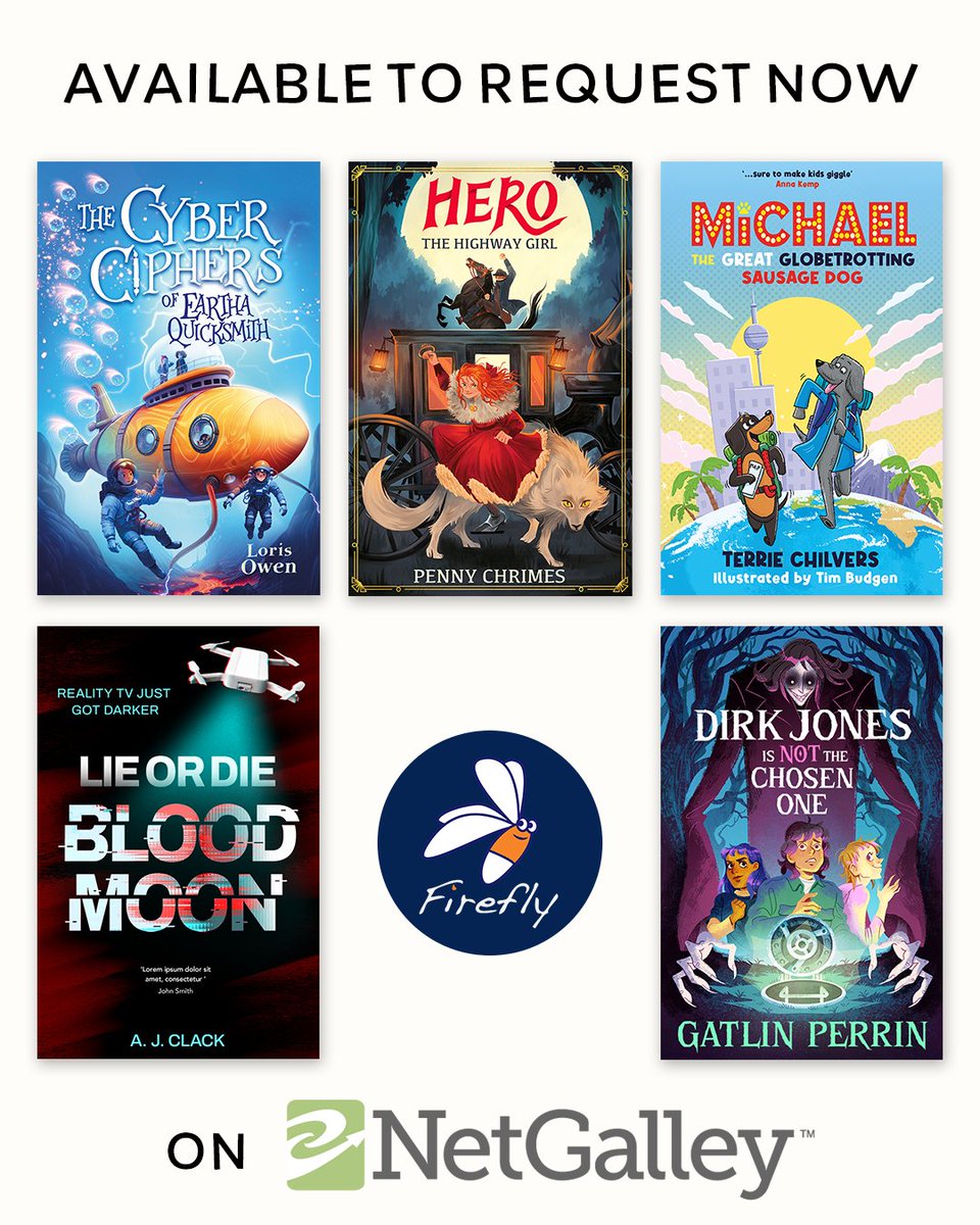 FireflyPress's tweet image. 📣CALLING ALL:
✨️BOOKSELLERS
✨️LIBRARIANS
✨️SCHOOL STAFF
✨️BLOGGERS
✨️REVIEWERS
We've got something for everyone currently available to request on Netgalley – mind-reading dogs to highway girls to non-binary (non-) Chosen Ones
REQUEST NOW 👉️ netgalley.co.uk/pub/fireflypre…