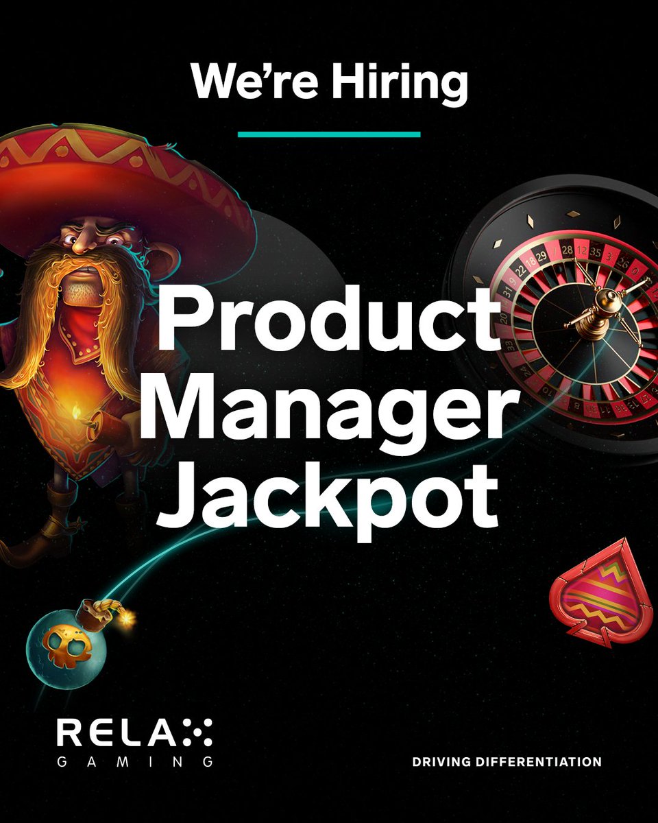 RelaxGamingLtd's tweet photo. 🚨 We're looking for a new Product Manager Jackpot🚨

The ideal candidate will shape the roadmap, drive ideas, and connect tech with business.

📍Based in Malmö, Gibraltar, Malta, Stockholm or Isle of Man

Read more and apply here 👇

🔗 https://t.co/f5zpFui6JE https://t.co/rozKqh2kdq