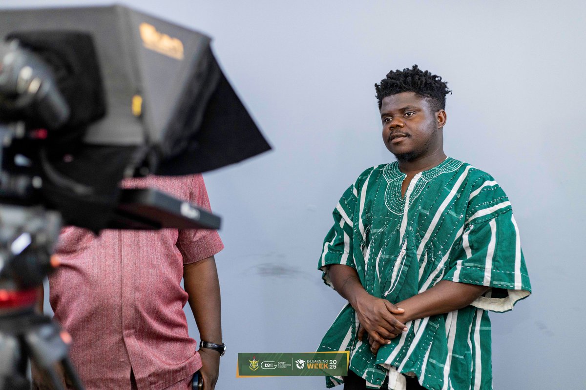 Appau_Eric1's tweet photo. As part of the @ElearningKnust #EWeek25 , we had the honour of hosting one of Africa’s biggest YouTubers @wode_maya
He toured our centre and shared insights on content creation in the digital age.
Grateful for the visit and glad to have guided him through the experience. https://t.co/7xVS3JuyUK