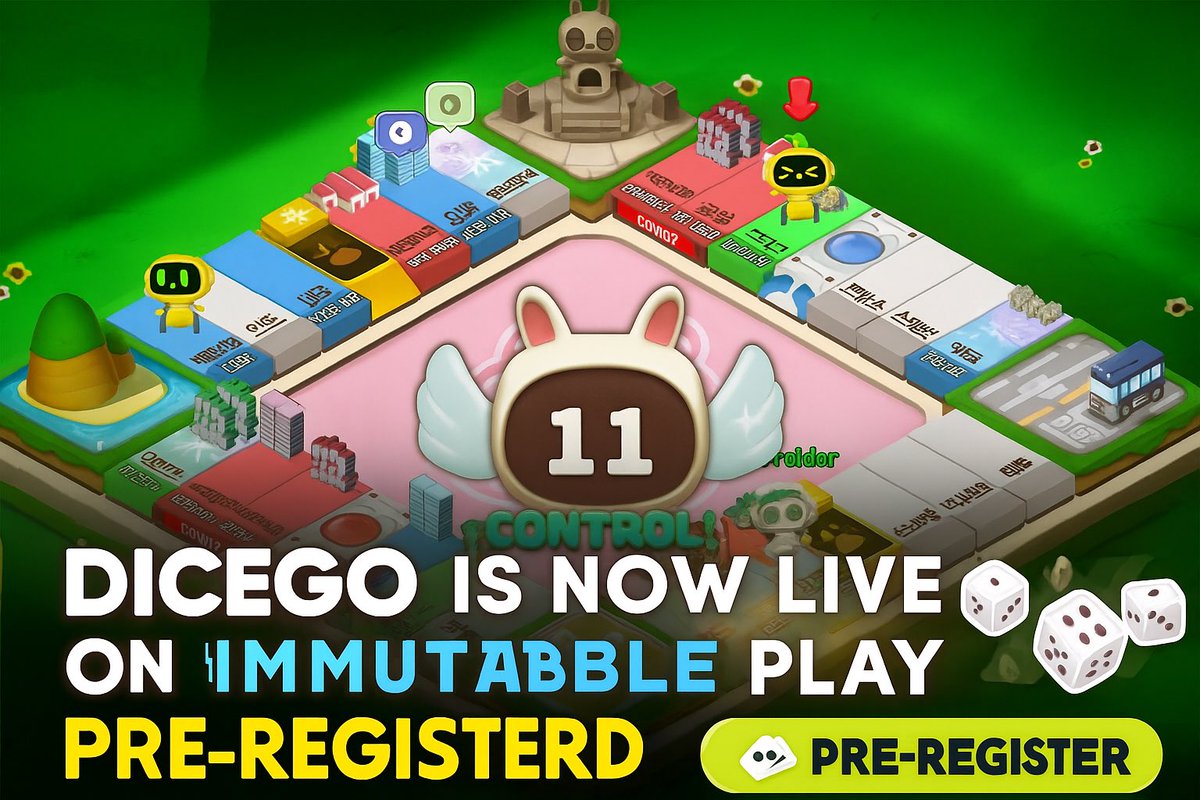 legendDboy's tweet image. 🎲 DiceGo Is Now Live on Immutable Play
The dice are rolling. The board is yours to conquer.
DiceGo is here a real-time PvP board game where strategy, timing, and smart trades are everything.
What is DiceGo?
Think Monopoly, but reimagined for Web3 and built for real time…