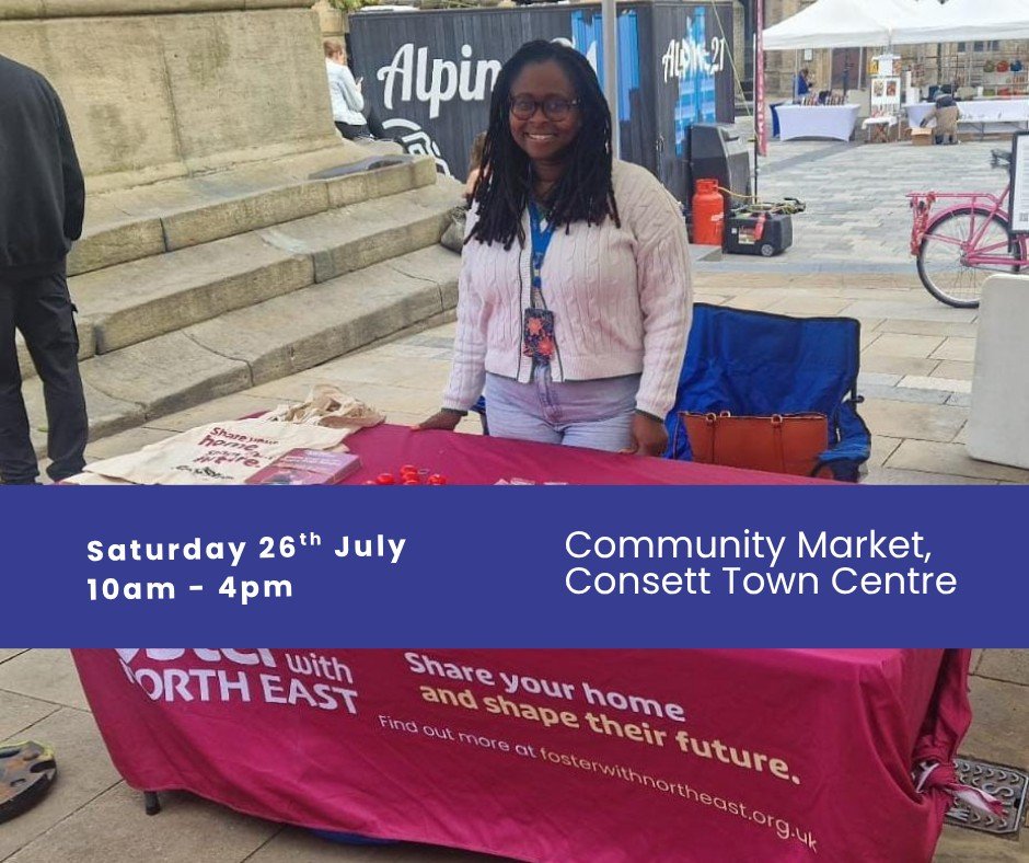 DurhamCouncil's tweet image. Tomorrow (Saturday 26 July, 10am - 4pm) Pat and Julie will be in Consett Town Centre.

They&apos;ll be there, ready to answer any questions you may have about fostering. It&apos;s a great chance to learn about the difference you could make to a child&apos;s life.