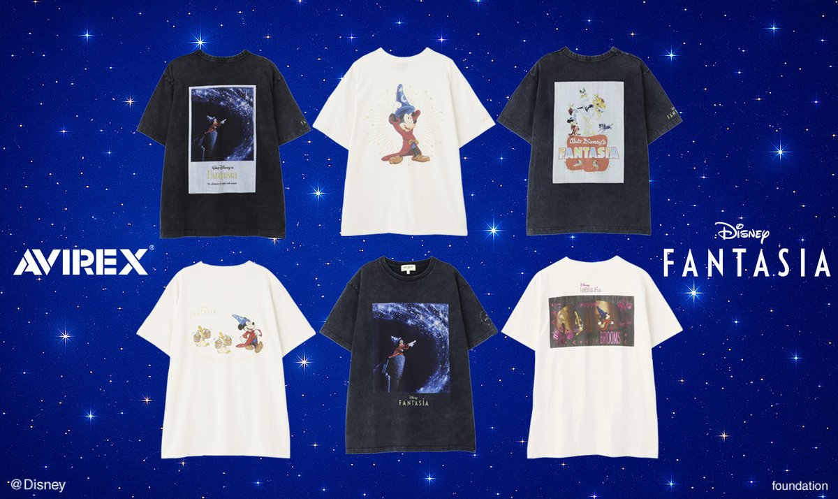 Disney Collection FANTASIA｜ AVIREX 
ディズニーの名作『FANTASIA』が描く幻想的でクラシカルな世界観と、AVIREXのカルチャーが融合したスペシャルなコレクション

mix.tokyo/collections/25…

amazon.co.jp/stores/page/8A…

#AVIREX
#アヴィレックス
#ファンタジア
#AVIREXディズニー
#FANTASIA
#ミッキー