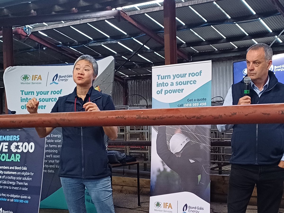 JohnOh_IFA's tweet image. Many thanks to Richard Starrett &family & Donegal IFA for hosting an onfarm Solar Information evening for farmers thinking of investing in Solar on their farm. Richard took farmers through his Solar journey with @IFAmedia & @BordGais visit
ifa.ie/solar to find out more