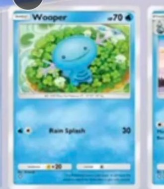 PokemonTCGPinfo's tweet image. 💧Wooper y Chikorita 🍀 también han sido filtrados para la expansión que vendrá a #PokemonTCGPocket