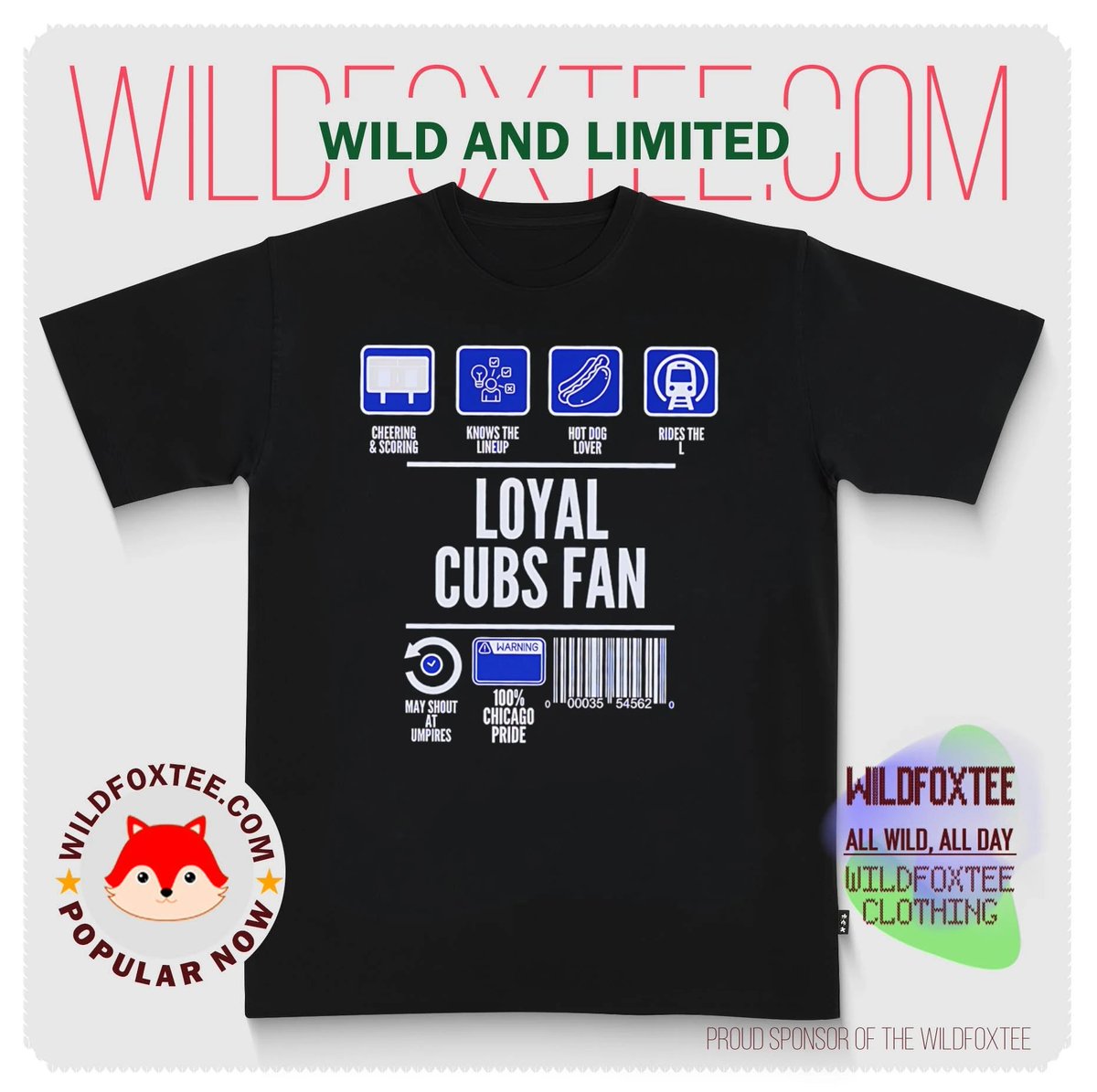 wildfoxtee's tweet image. Knows the lineup. Keeps score. Screams at the TV. This is a Cubs fan uniform.
🔵: wildfoxtee.com/product/loyal-…
#CubsFans #BleedCubbieBlue #MLBStyle #Wildfoxtee