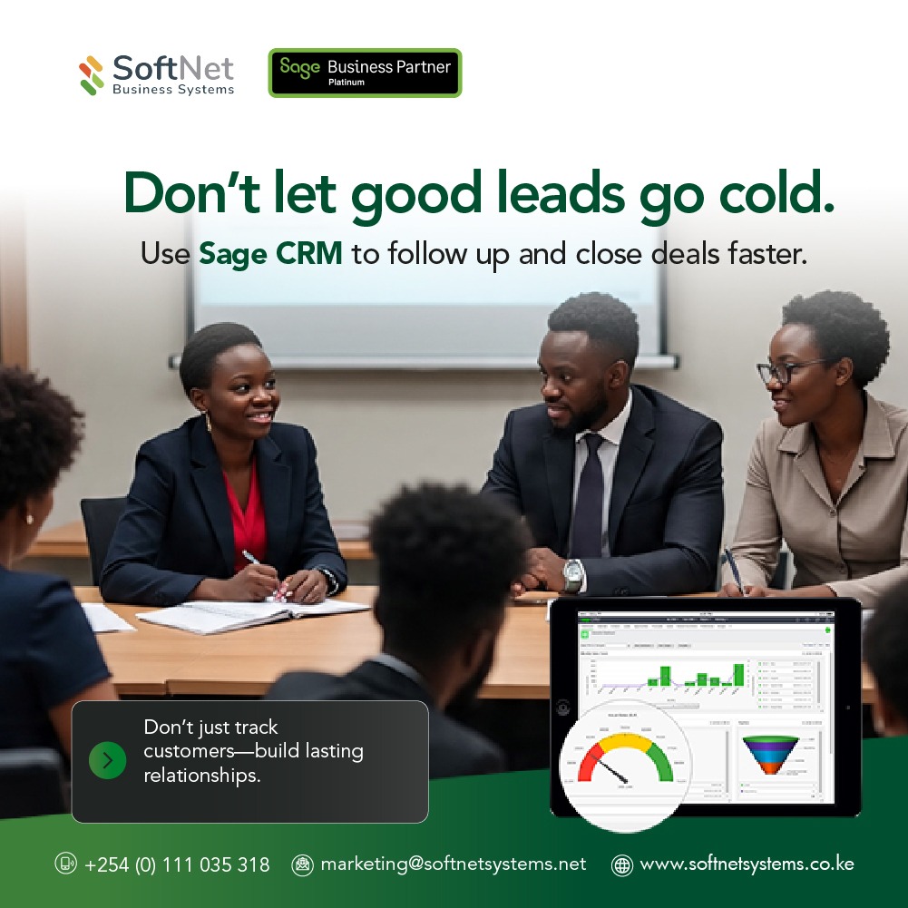 softnetbiz's tweet image. 📈 Don’t let good leads go cold. Use Sage CRM to follow up and close deals faster.

🌍 Try it now: softnetsystems.co.ke/services
#SageCRM #SalesSuccess #CustomerRetention  Sifuna #elon