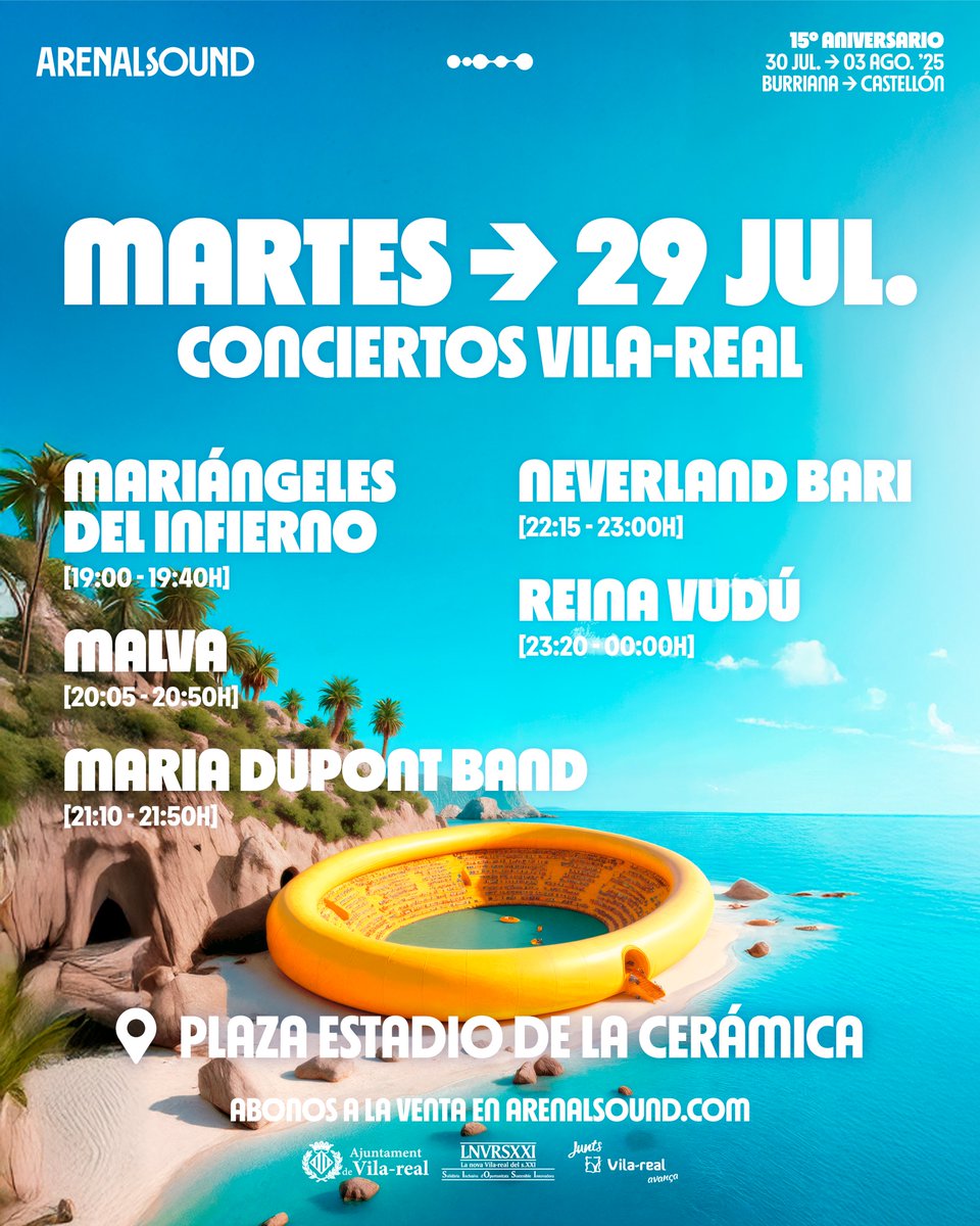 L'Arenal Sound arriba un any més a la plaça de l'Estadi de la Ceràmica
radiovila-real.es/larenal-sound-…