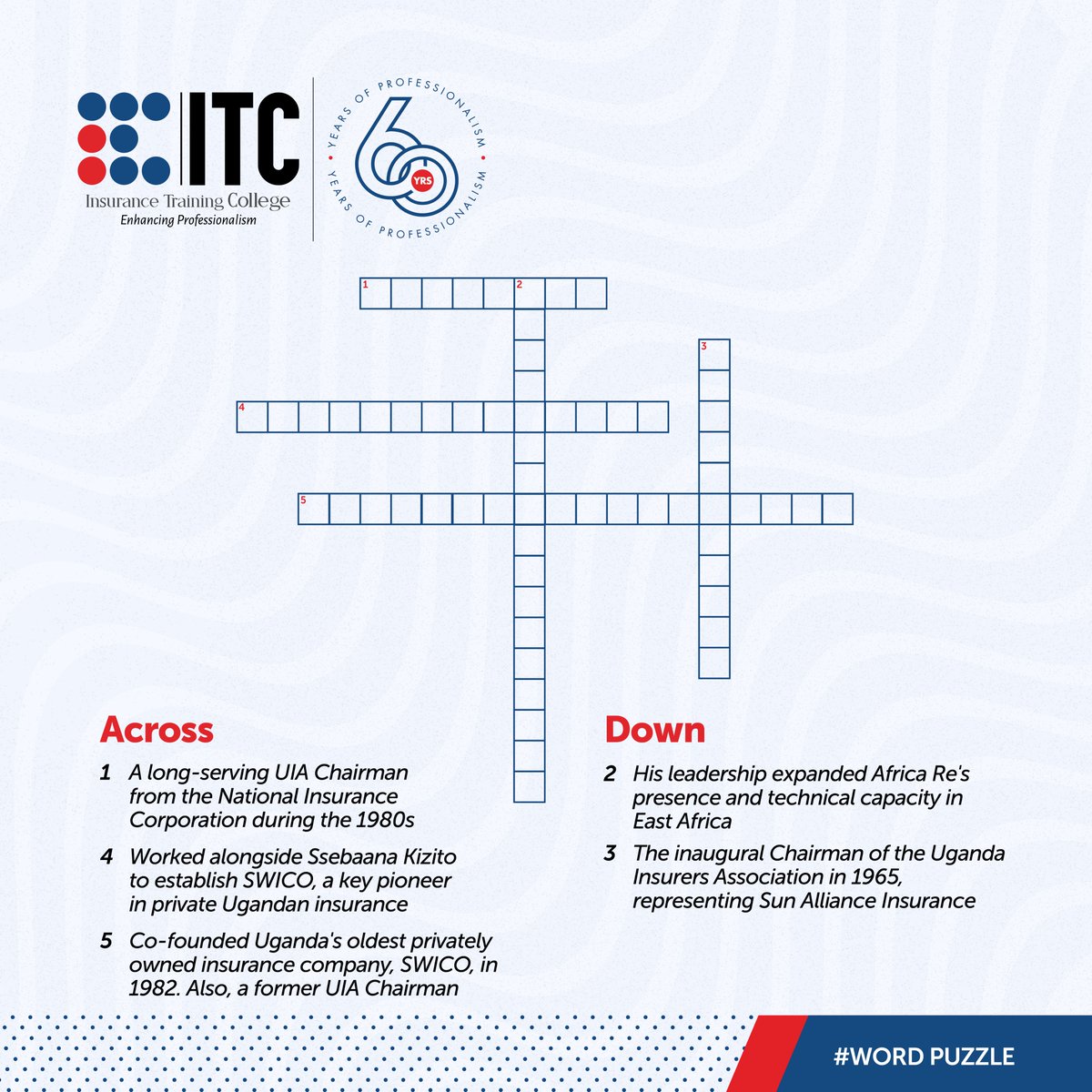 ITC_Kampala's tweet image. It’s Puzzle Friday! Can you name these trailblazers who shaped Uganda’s insurance industry? Let’s celebrate the pioneers who laid the foundation for today’s progress.

#PuzzleFriday #ITCKampala