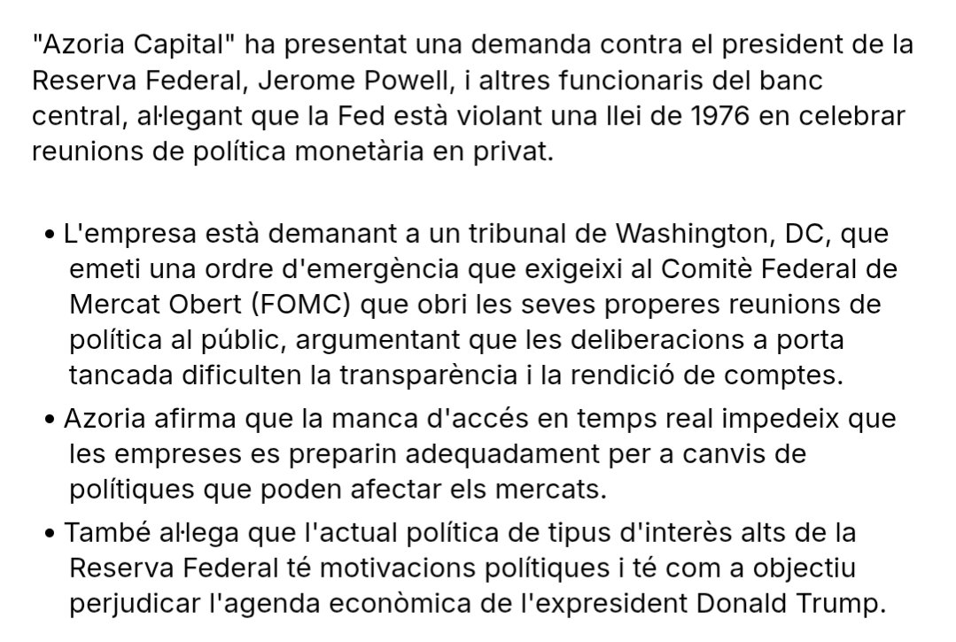 tradiactivitat's tweet image. Casualitats de la vida, el director d'Azoria és James Fishback, aliat de Trump i exassessor del Departament d'Eficiència Governamental (DOGE).