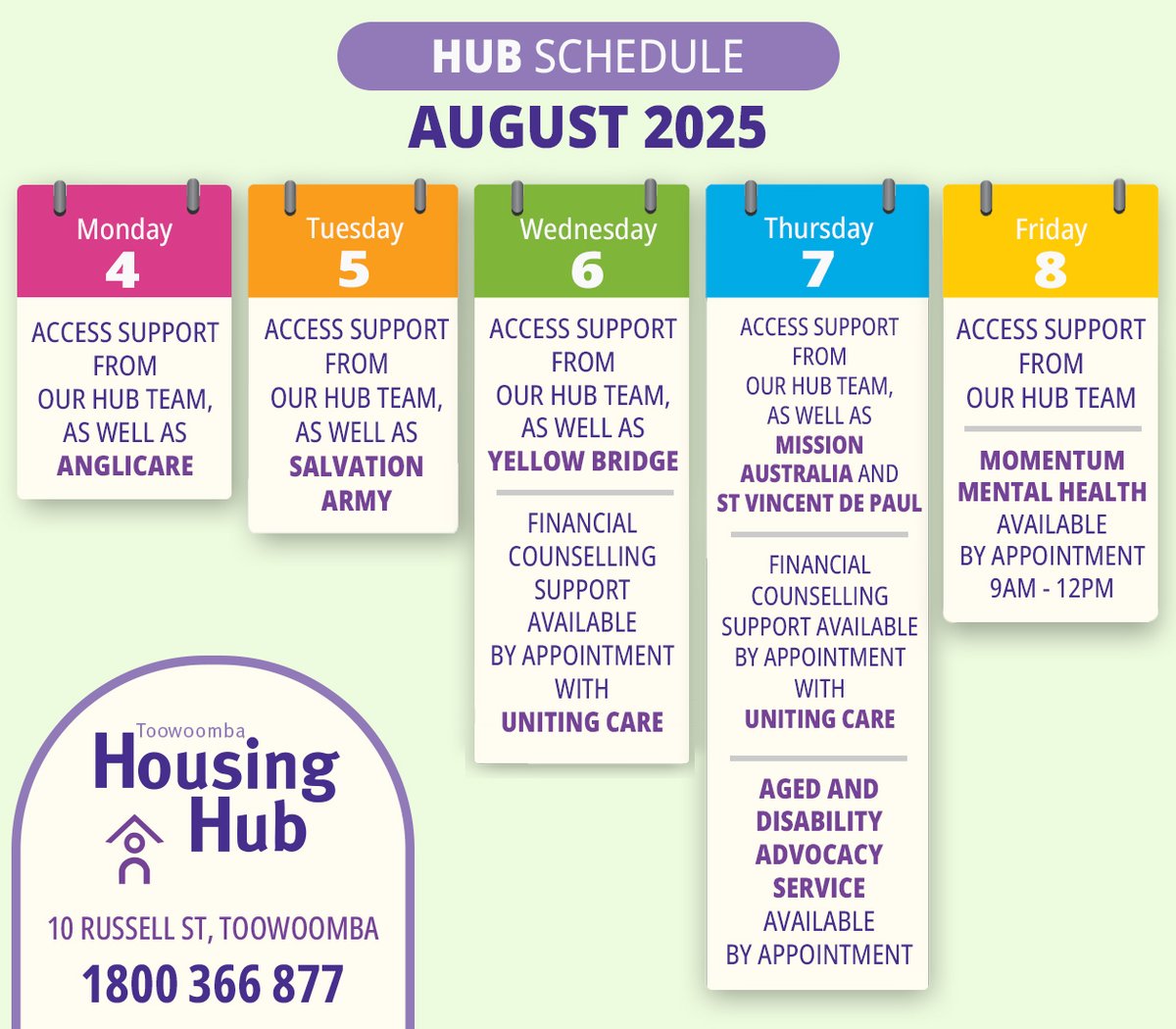 🏡 Youturn is proud to be part of the Toowoomba Housing Hub—supporting individuals, couples &amp; families 18+ who are at risk or experiencing homelessness.

📍10 Russell St
🕛 Mon–Fri, 8:30am–12:30pm (drop-in)
Afternoons by appointment.

#HousingSupport #ToowoombaCommunity